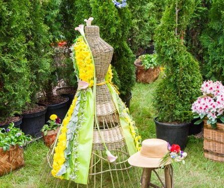 jardín decoración césped artificial