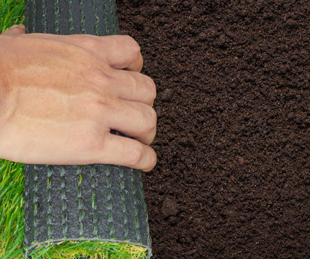 Pre-instalación de césped artificial