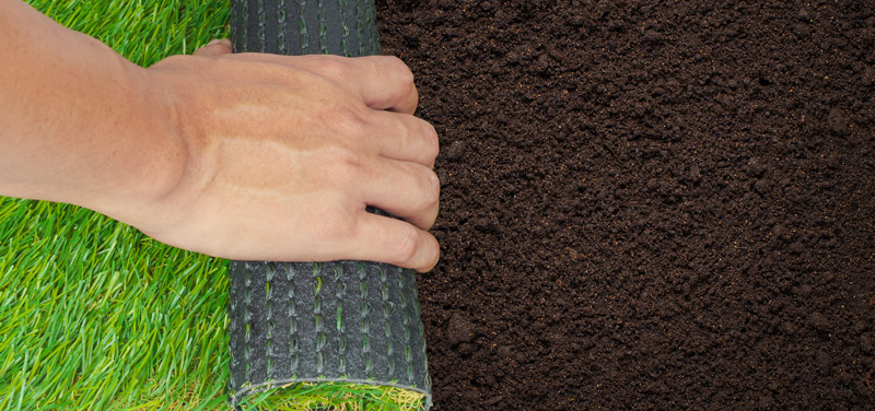 Pre-instalación de césped artificial